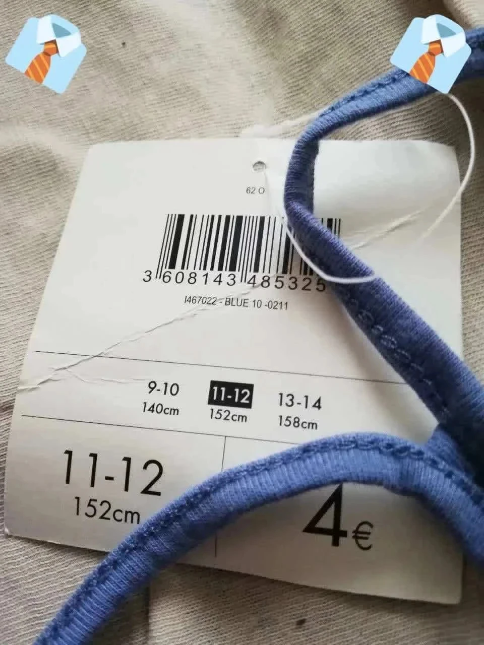 Blauw tanktop 11-12 jaar 152 cm Nieuw met label – photo 4